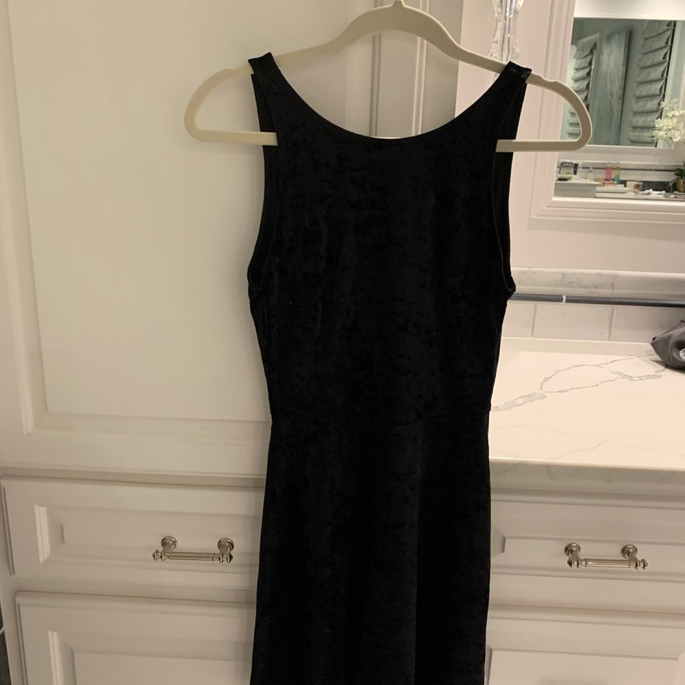 Super Cute Velvet Dress with a Deep V Back